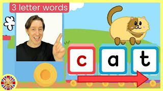 3 letter words phonics sound,Learn to read,at word family,first word,CVC,letters,#kidslearning,#kids