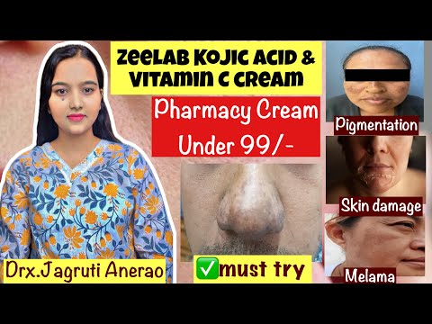 Zeelab kojic Acid and vitamin C cream |Best cream for Pigmentation,Hyperpigmentation under Rs99/-