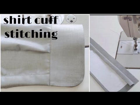 shirt cuff stitching (shirt ka cuff banane ka tarika)#newfashion #tailor #shirts