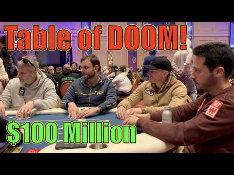 I'm At "Table Of DOOM!" $100+ Million On My Right In BIGGEST Event Of The Year! Poker Vlog Ep 291