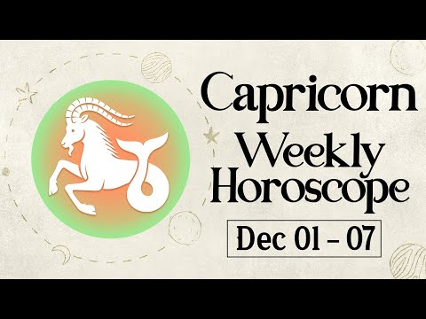 Capricorn Weekly Horoscope: December 01 to 07, 2024