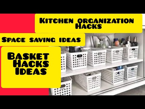 kitchen organization ideas|| low space kitchen hacks|| basket hacks uses|| space organization ideas