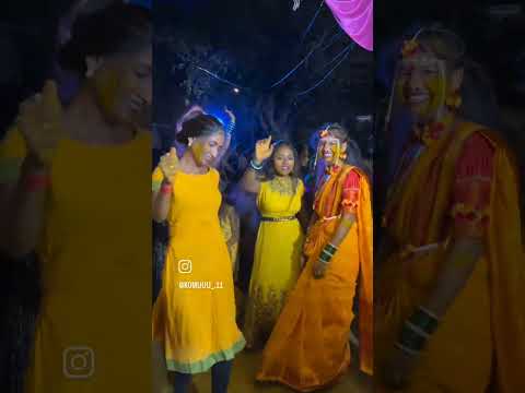 Haldi Program Dance video Marathi wedding video YouTube vicky vahane #instagram_vickydj_wahane