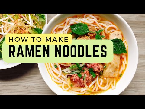 How to make Ramen Noodles | Ramen Noodle Recipe