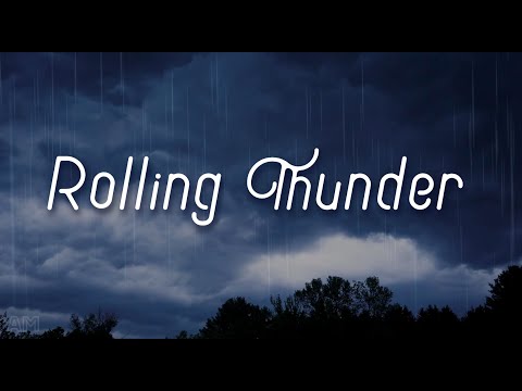 THUNDER STORM | RELAXING RAIN AND RUMBLING THUNDER, FOR RELAXATION, MEDITATION, STUDY, SLEEP