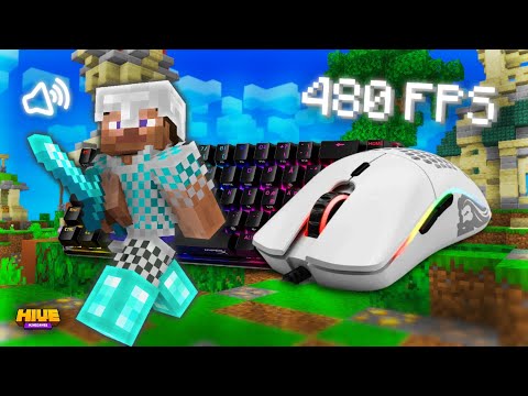 480 FPS // Chill Skywars Gameplay | Keyboard And Mouse Sounds