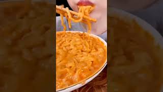 Carbo fire noodles #mukbang #eating #koreanfood #notalking #asmreating #carbonara #noodles #cheese