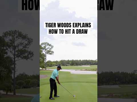 Tiger Woods teaches you how to hit a draw. 👀