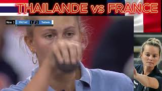 finale pétanque  France vs Thaïlande - le talent pur des Française en action