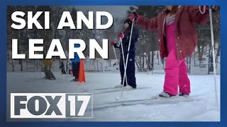 Grand Haven Elementary students ski into outdoor education