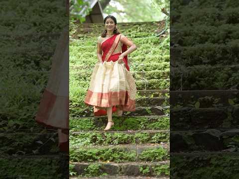 Kerala piravi Asamsakal 🤍| Jasnya k Jayadeesh | Jasnya Jayadeesh | Half saree | #jasnyajayadeesh