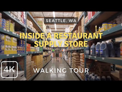 Inside US Foods CHEF'STORE Restaurant Supply Store in Seattle, WA, Walking Tour