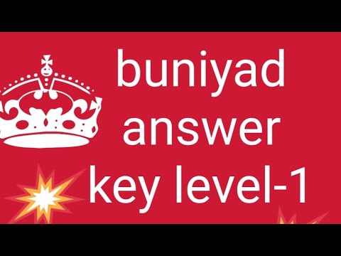 Buniyad answer key set-A 2024