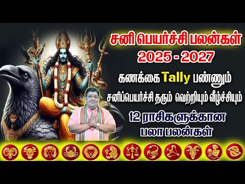 Sani Peyarchi 2025 - 2028 | Mesham to Meena Rasi Palangal | Vedik Astro