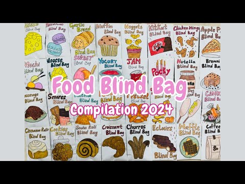 ✨paper diy✨ FOOD BLIND BAGS COMPILATION 2024 #asmr #blindbag #diycrafts