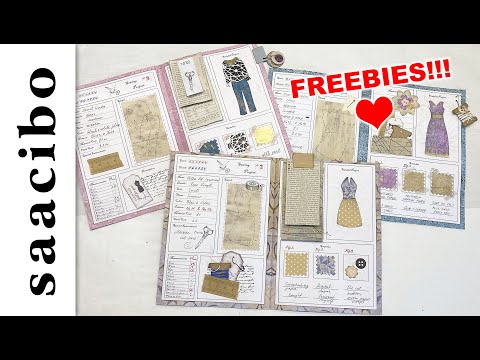 Page Ideas For A Sewing Junk Journal And FREEBIES