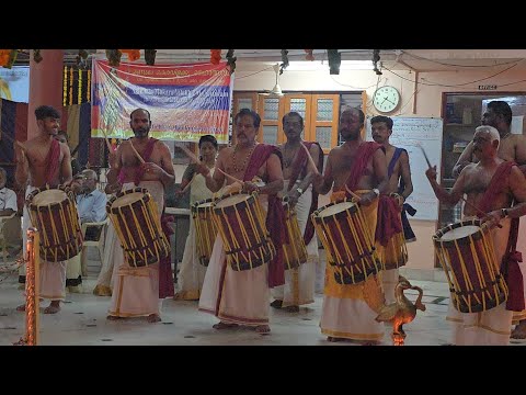 Chendamelam at Ayyappa Temple Gandhinagar - November 2024. #Chendamelam #chenda #melam #aaryan