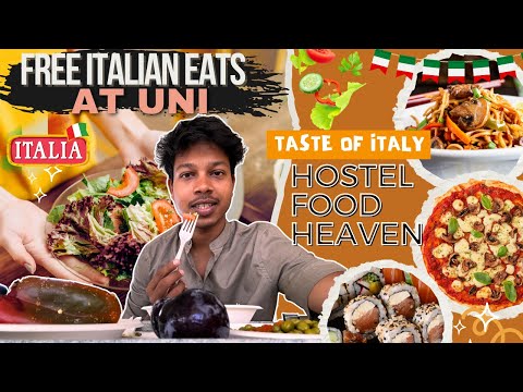 Free Hostel Meals - Scholarship Benefits in Italy | MENSA Food | Italian Cuisine #studyinitaly #food