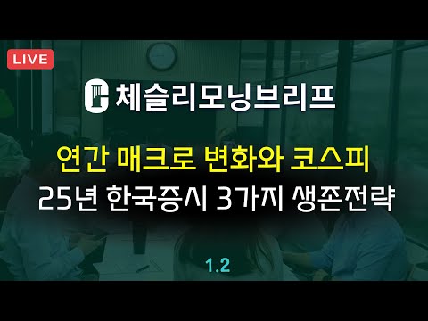 [체슬리모닝브리프] 연간 매크로 변화와 코스피. 25년 한국증시 생존전략 3가지 [25/01/02]