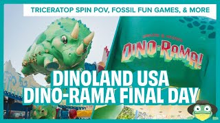 Dinoland USA Dino-Rama & TriceraTop Spin POV | Final Operating Day 2025, Animal Kingdom