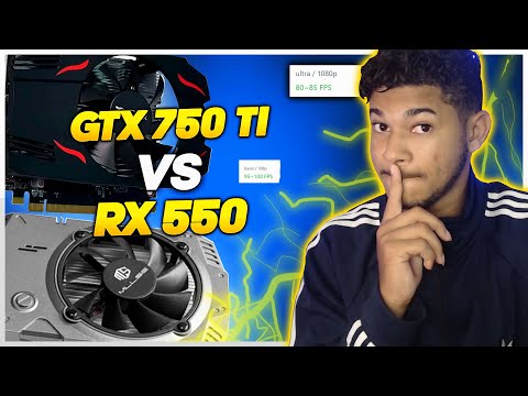 NA PRÁTICA, QUAL A MELHOR PLACA PRA JOGAR COM O I5 3570? GTX 750 TI VS RX 550 / TESTE EM JOGOS