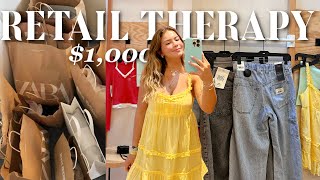 $1,000 RETAIL THERAPY  SHOPPING SPREE!! || Shopping vlog