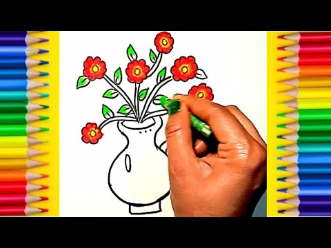 Flowers Drawing For Kids. #flowersdrawingforkids, @lovuart.