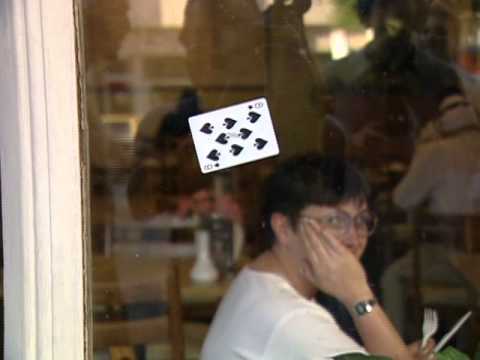 Card on Glass Trick: Street Magic | David Blaine