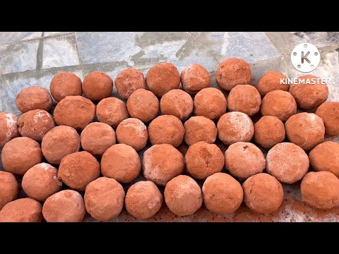 RICHEST RED DIRT BALLS CRUMBLING | SOFT ASMR SOUNDS