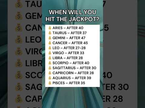 When will you hit the jackpot #astrology #zodiac