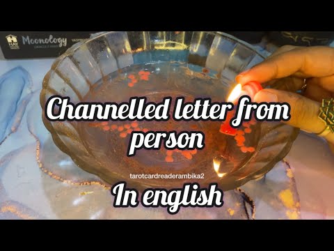 channelled letter from your person #tarot #feelingstarot #youtube #channelling #love