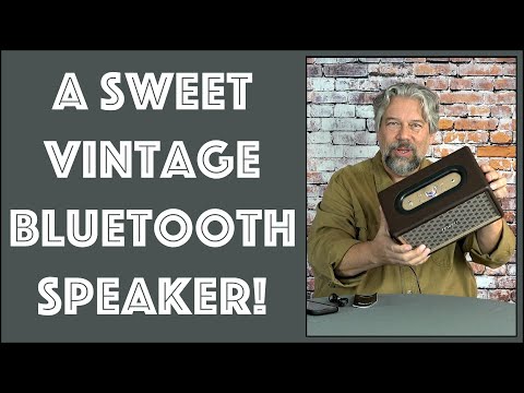 Tewell RetroRock Vintage Style Bluetooth Speaker -- REVIEW