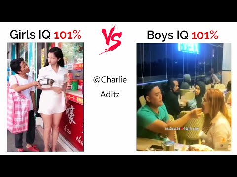 Girls IQ Vs Boys IQ #viralmemes #girlvsboy