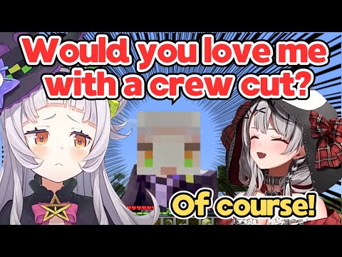 Shion Asks Sakamata, "Would You Love Me With a Crew Cut?"[Hololive/EngSub/JpSub]