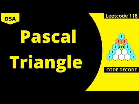 Pascal Triangle in Java | Leetcode 118 | Data Structure & Algorithm Interview Question | Code Decode