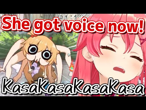 Miko gets scared by Haachama Taranchama voice in Holoparade【Hololive】