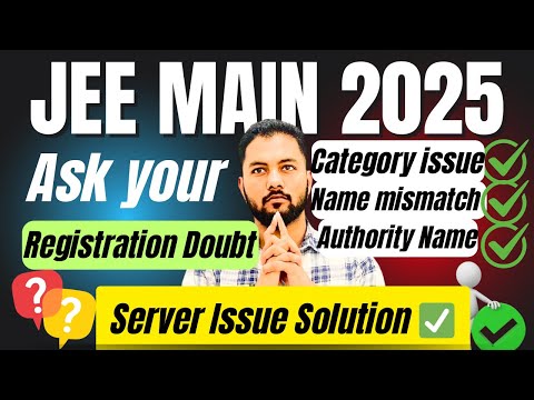 Live✅ Jee Main 2025 Registration Doubt|Jee Main 2025 Category Certificate For Registration