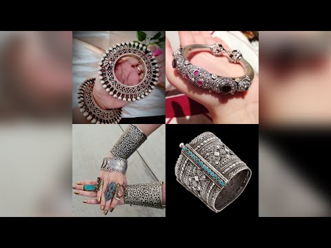 Latest silver kara designs | silver bangles designs | silver kada (bracelet) | silver jewelry ep 2