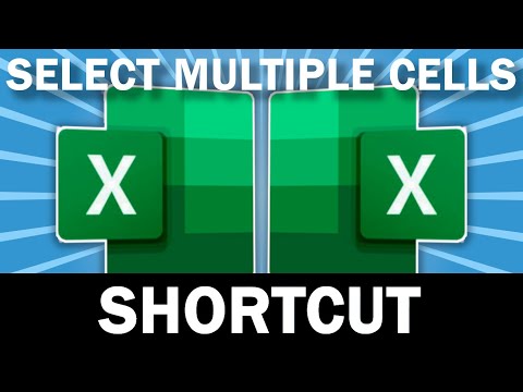 Select Multiple Cells In Excel Shortcut