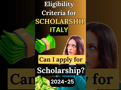 Update in Regional Scholarships in Italy 2024 | scholarship criteria #newupdate #shorts #shortindia