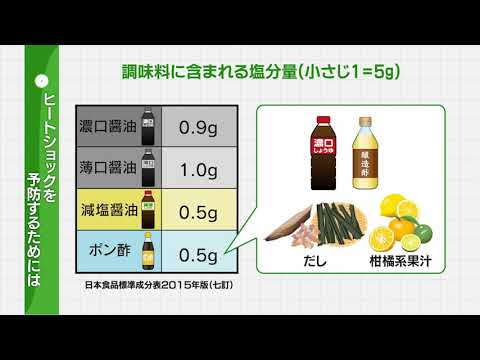 【高血圧予防と減塩】特集企画「食生活と疾病」冬に増加する「ヒートショック」を予防するために!!『血圧管理と減塩』の大切さについて考える