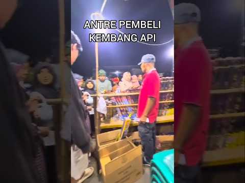 RELA ANTRE BER-JAM2 DEMI KEMBANG API MENYAMBUT TAHUN BARU🕛#newyear#shortvideo#fireworks#celebration