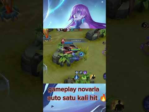 gameplay novaria,skill 2 nya auto kena🔥 ||subscribe #mobilelegend#gameplay#novaria