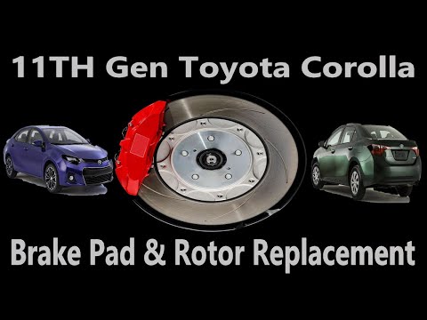 Toyota Corolla Front Brake Pad and Rotor Replacement (11th Gen)