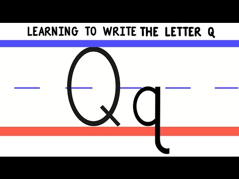 Write the Letter Q - ABC Writing for Kids - Alphabet Handwriting by 123ABCtv