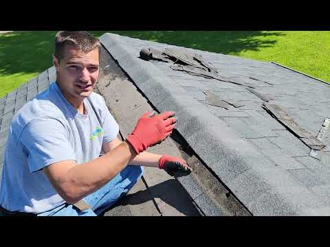 Wind damaged roof / shingle repair