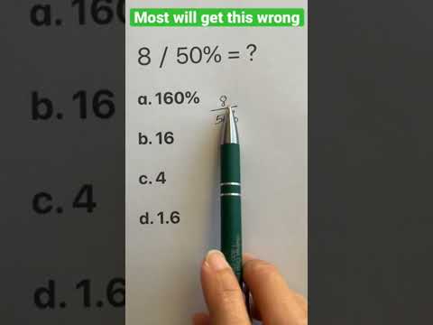 Divide by percentage. Easy to get it wrong