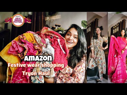 Amazon Great Indian festival sale | Amazon festive wear haul | saree /kurta set @amazonfashionin