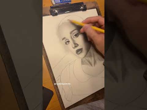 DRAWING ARIANA pt2(tiktok: raymond.portraits) #art #artistdrawing #shortsvideo #artist #arianagrande