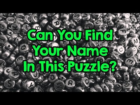 Can You Find Your Name In This Puzzle?